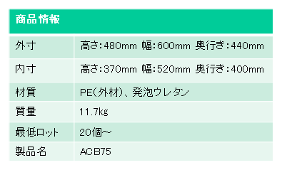 業務用クーラーボックス